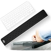 EdgeRest PostureUp L-Shaped Desk Long Wrist Rest Elbow, Forearm & Wrist Comfort Support for Table or Desk Edge, Non-Slip, Memory Foam Padding, Ergonomic Design for Work, Universal Fit, Black