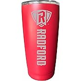 Radford University Etched 16 oz Stainless Steel Tumbler (Red) Officially Licensed Collegiate Product