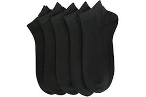 Women Bamboo Ankle Socks Ankle Length Thin Sock Odor Resistant Low Cut Sock 5 Pairs