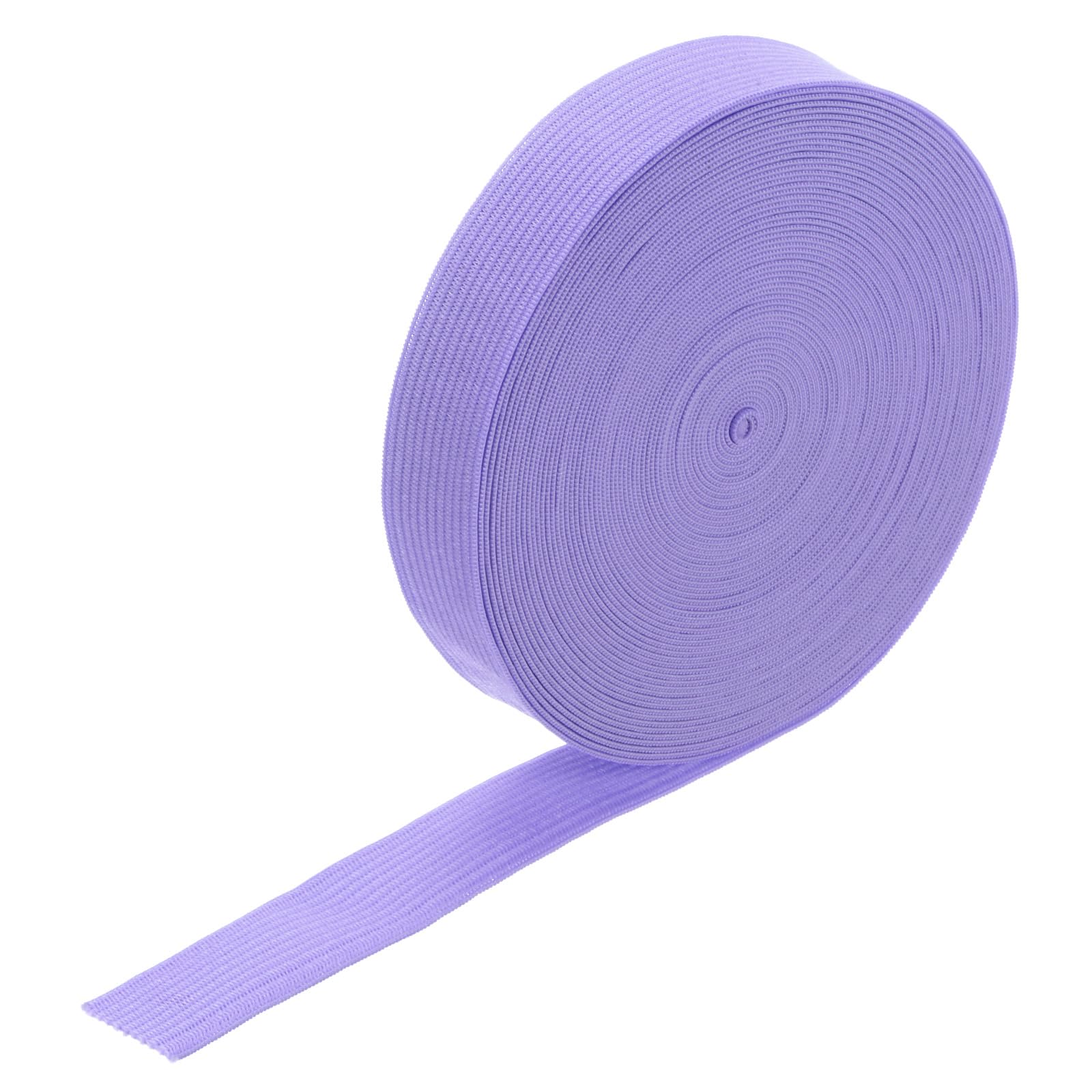 M METERXITY Elastic Bands for Sewing, 0.8 Inch 11 Yards Roll of High Elasticity Knit Elastic Spool, Elastic for Sewing Waistband/Wigs/Pants/Crafts DIY Stretchy Ribbon [Medium Purple]