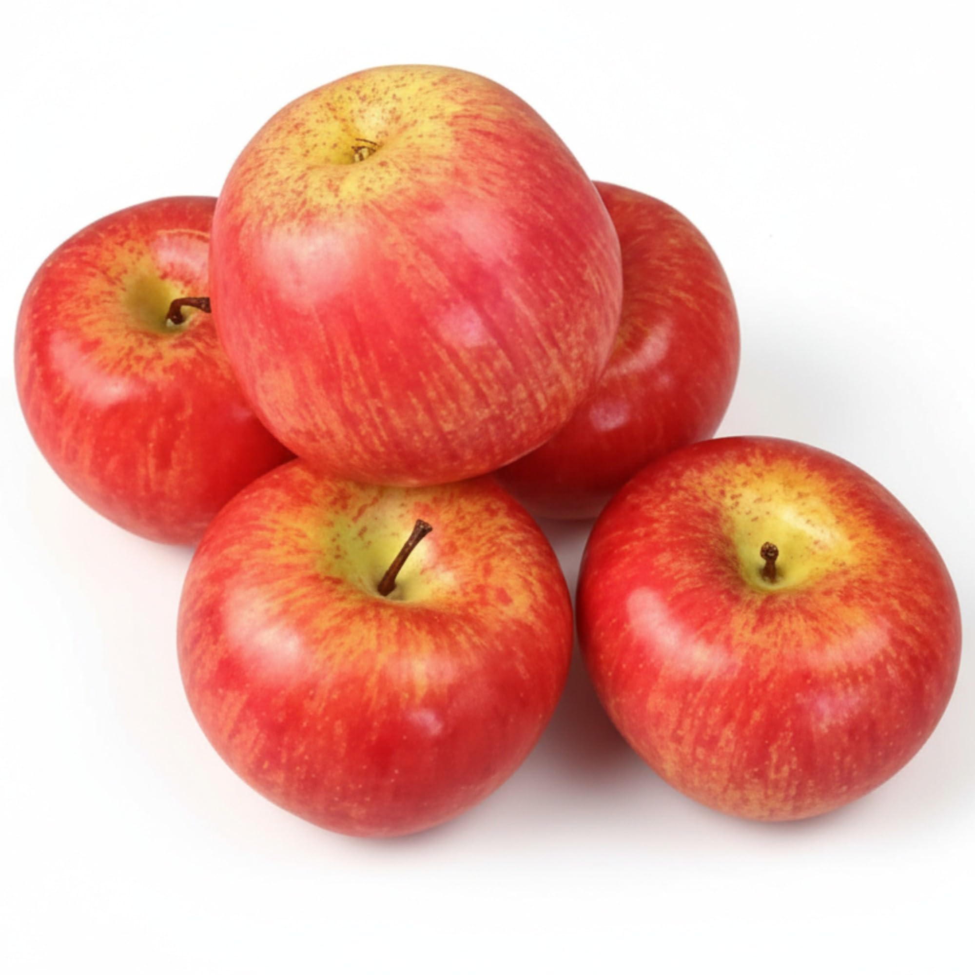 GMMH 5 Pack Artificial Apple Decoration (Red, 20-40g/pc) Lifelike Plastic Fruit Apples Plastic Fruit Artificial Fruit Decoration Shop Window Household Kitchen Party Hotel