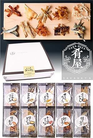 Amazon Co Jp お中元 贈り物 おつまみ ギフト セット 肴屋シリーズ 厳選おつまみ10種セット おつまみ10種セット 食品 飲料 お酒
