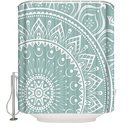 Amazon Com Vandarllin Mandala Waterproof Fabric Shower Curtain