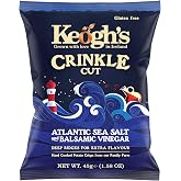 Keogh's Crinkle Cut Atlantic Sea Salt &amp; Balsamic Vinegar Potato Crisps, 45G (1.58oz), Pack of 3