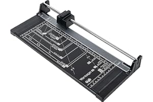 Dahle Vantage 50 Rotary Trimmer, 12" Cut Length, 5 Sheet Capacity, Self-Sharpening, Automatic Clamp, German Engineered Paper Cutter