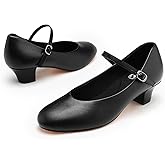 Stelle 1.5" Character Shoes for Women Dance Shoes Stylish Ankle Strap for Ballroom Salsa Tango Flamenco Latin