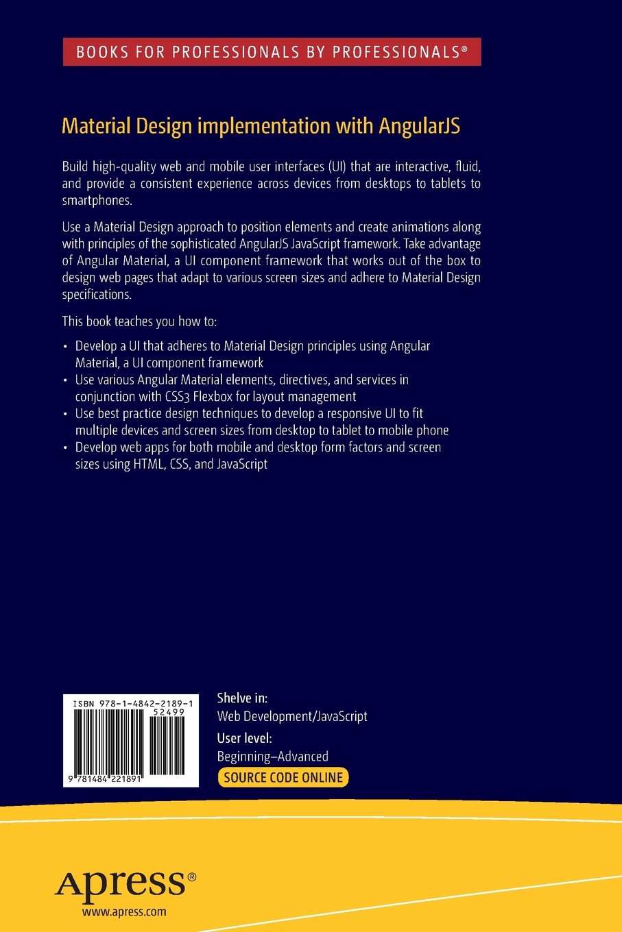 Buy Material Design Implementation With Angularjs Ui - 