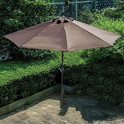 half balcony parasol with base