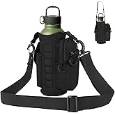 flipfit Magnetic Bag Water Bottle Holder for Gym Bag- 6Pcs High Strength Magnets, Phone Pouch & Adjustable Strap, Fits For Gym, Hiking, Running,Camping,Traveling(Black)