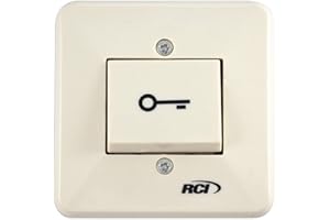Rutherford Controls 909S-MO 909 Rocker Switch Momentary Rocker Switch Surface Mount ENGRV Key Symbol - Color Beige