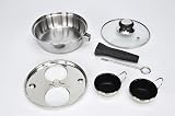 RUNZI 2 Cups Egg Poacher Pan Stainless Steel Induction Safe view 5