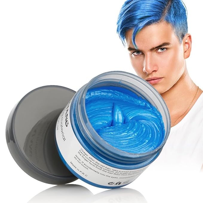 Amazon Com Hair Coloring Wax Blue Disposable Mofajang Instant