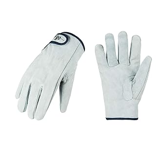 Amazon Vgo 作業用皮手袋 リガー手袋 牛革手袋 かわてぶくろ 皮手袋 園芸用 草刈り 薪割り 耐熱 グローブ 1双入 Size M ホワイト Cb7135 Ab リガー手袋 産業 研究開発用品 通販