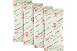 O2frepak 100CC(100Packets) Food Grade Oxygen Absorbers Packets for Home Made Jerky and Long Term Food Storage,With Oxygen Indicator In Vacuum Bag and 3 times Oxygen Absorption Capacity
