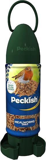 Peckish Mealworm Ready To Use Feeder Large Green