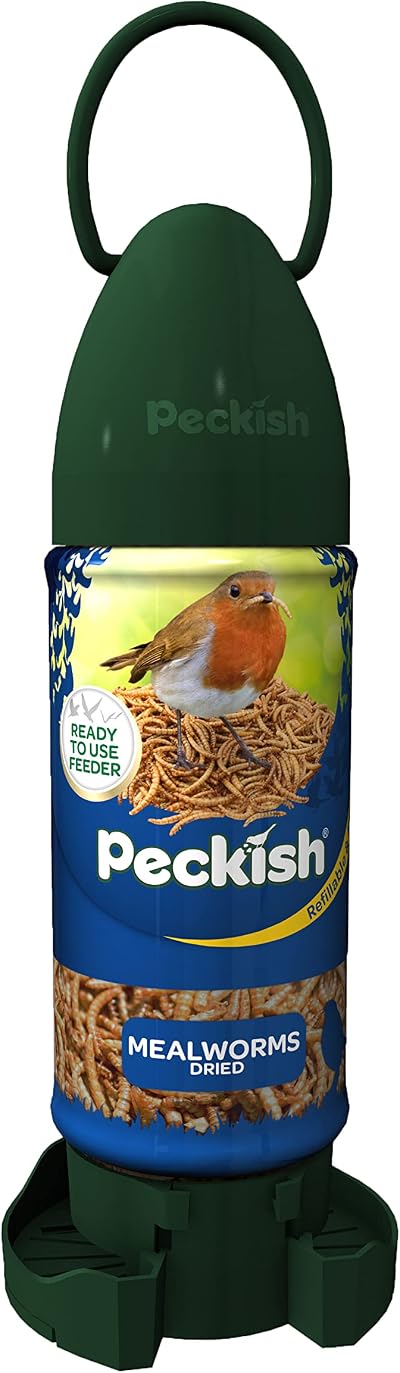 Peckish Mealworm Ready To Use Feeder Large Green