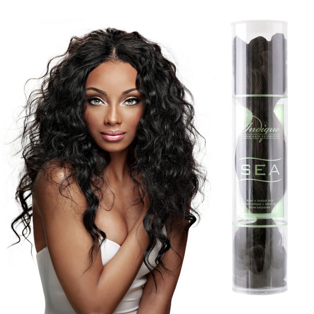 Indique Virgin Hair Extensions Sea Tahitian Wave 16 Inch 3 2 Oz