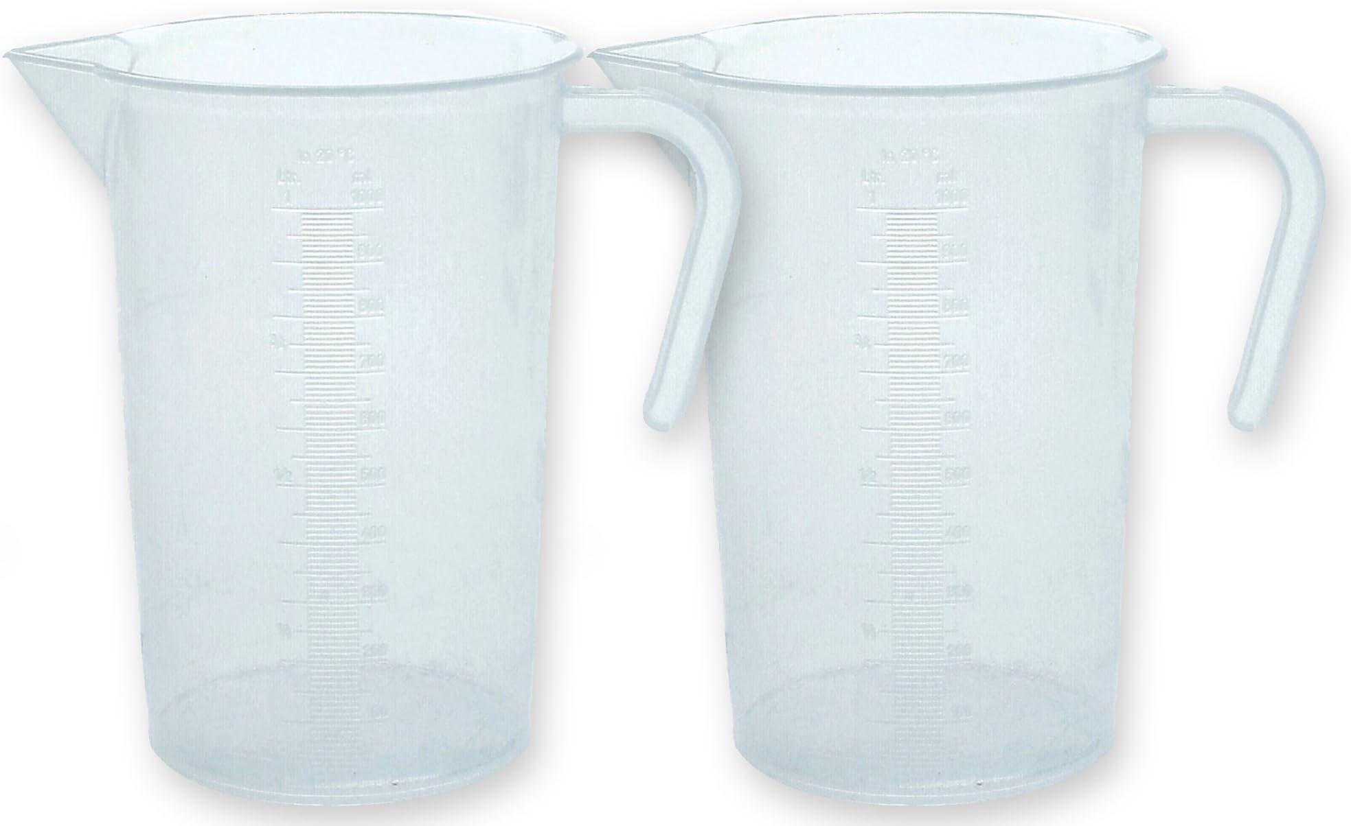 2-Pack River Valley Photographic 1000mL (1L) Graduated Measuring Pitcher for Film & Paper Developing Chemistry