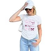 Sorority Coquette Bows Collage Baby Tee - Sorority Merch - White Fitted T-Shirt for Greek Life, College, University Events