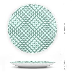 XISUNYA 10 Inch Decorative Plate, Floral Porcelain