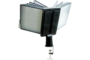 Aidata FDS011L-20 Desk Clamp Reference Organizer with 20 Display Panels, Displays Up to 40 Pages