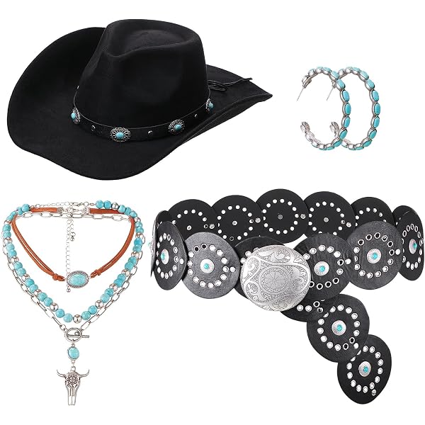 Amazon.com: Geiserailie 7 Pieces Western Jewelry Set Cowboy  display picture 3