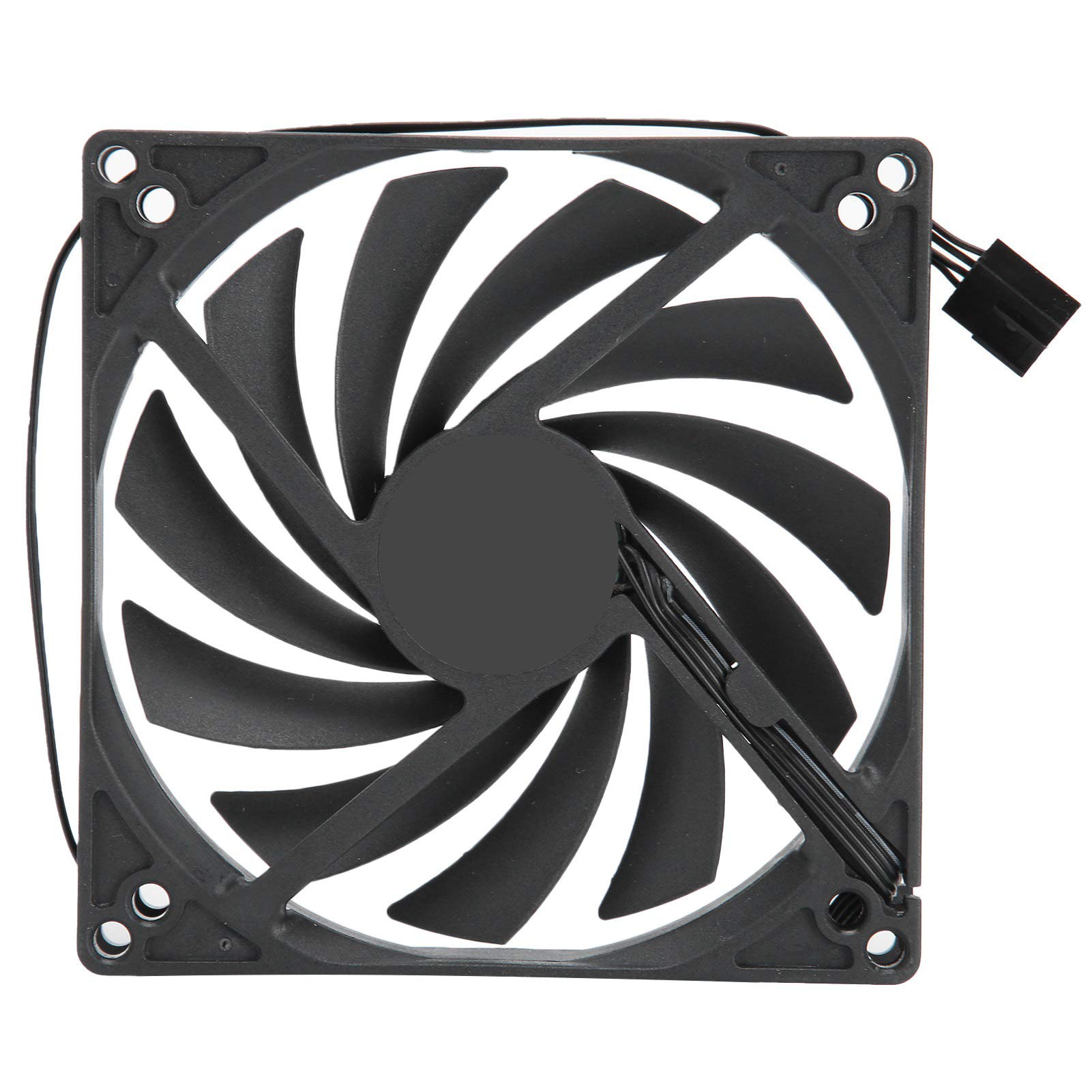 10cm CPU Radiator Cooling Fan,PWM 4Pin 45CFM PC Cooler,12V/0.15A Speed Regulation Ultra Thin 18dBA Low Noise Desktop Computer Cooling,30000H Life