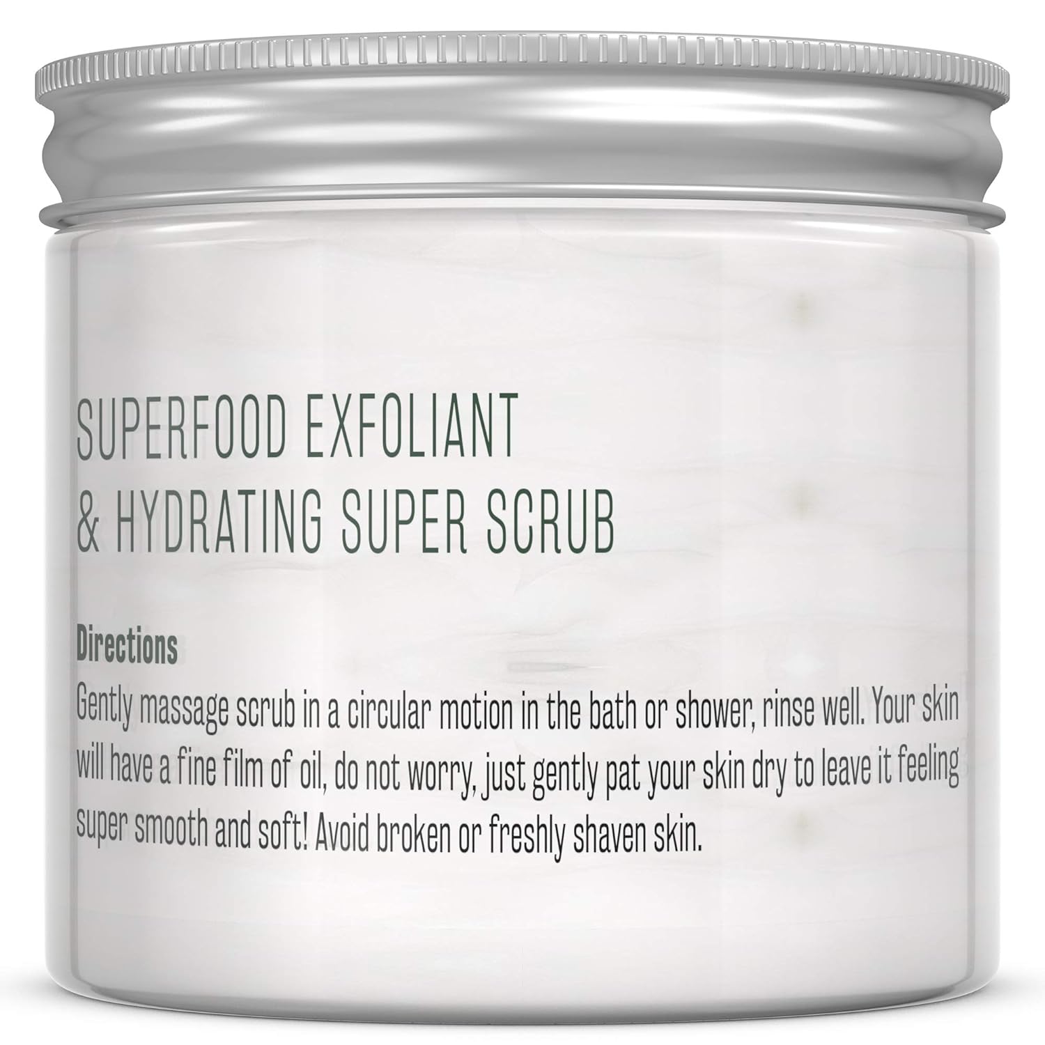 M3 Naturals Superfood Scrub infused with Collagen and Stem Cell Natural Cucumber and Aloe Body Face Wash Exfoliating Facial Cleanser for Acne Cellulite Wrinkles Scars Skin Care 12 oz: Beauty