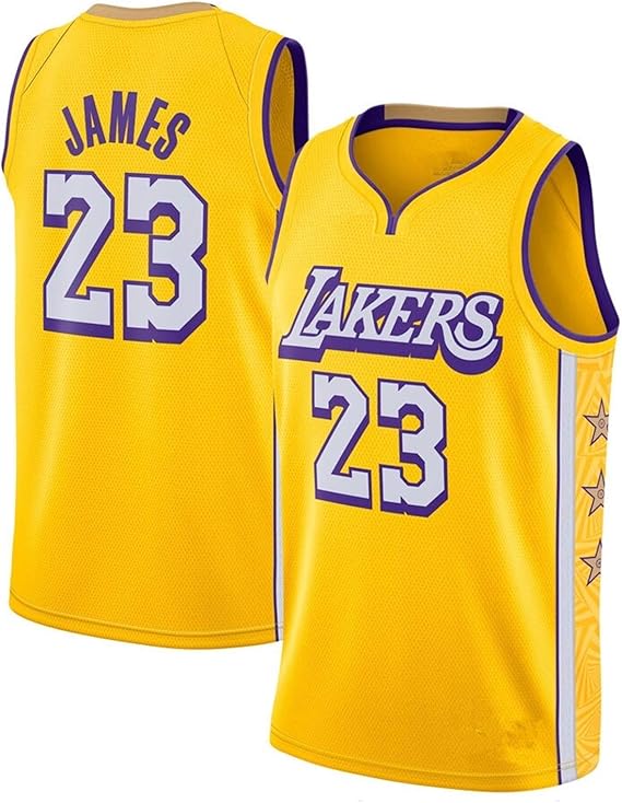 Lakers Yellow 24 23 3 0 Basketball Jersey for Men,Rondo Youth Soul