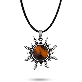 Sacina Gothic Sun Pendant Necklace, Goth Boho Necklace for Women, Christmas Jewelry Gift For Women