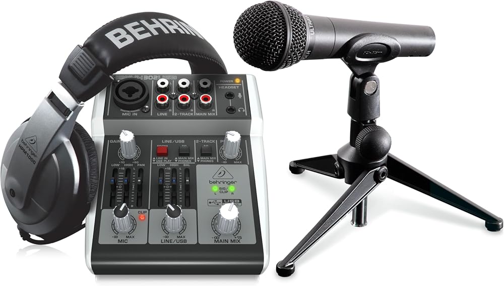 Behringer PODCASTUDIO 2 USB Premium 5-Input Mixer USB Audio Interface