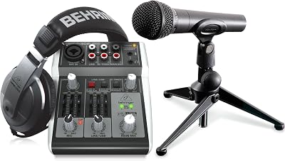 Behringer PODCASTUDIO 2 USB Premium 5-Input Mixer USB Audio Interface