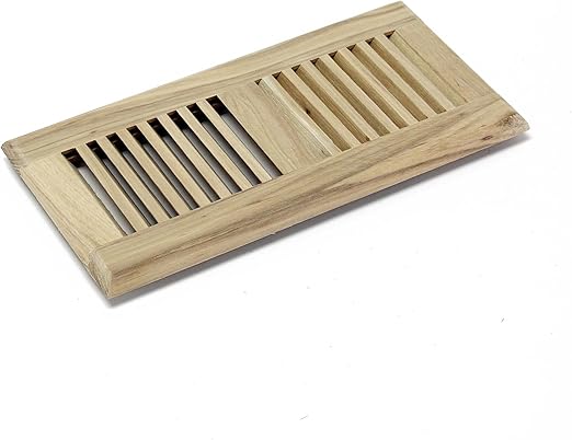 Welland 4 Inch By 12 Inch Drop In Register Hickory Hardwood Vent