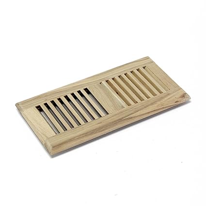 Welland Hickory Hardwood Vent Floor Register Self Rimming