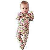 Posh Peanut Convertible Baby Sleepers - Girls Footless Baby Pajamas with 2 Way Zipper for Easy Diaper Changes
