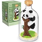 OLTLYUNH Creative Panda Toy Building Set,Adult Mini Animal Friend Set,Party Favors Gift for Friends,Animal Lovers Office Home Decor Building Block,New Year Easter Birthday Gift for Family(Sleeping)