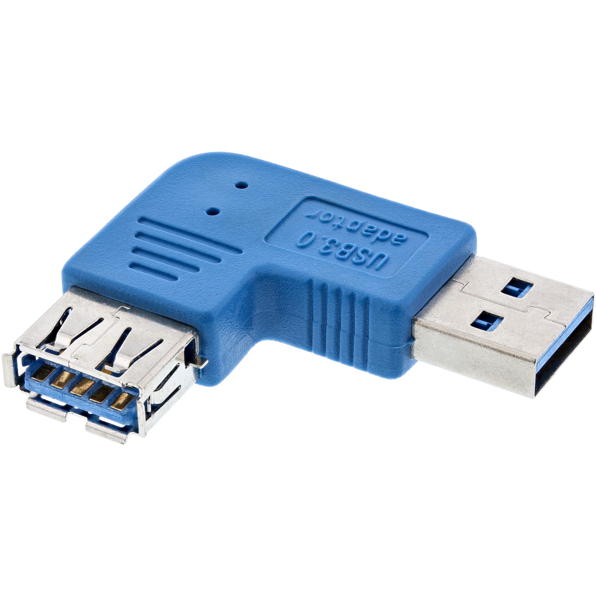 InLine USB 3.0 Adaptor A Male Connector to A Male Port Left 90° Angle