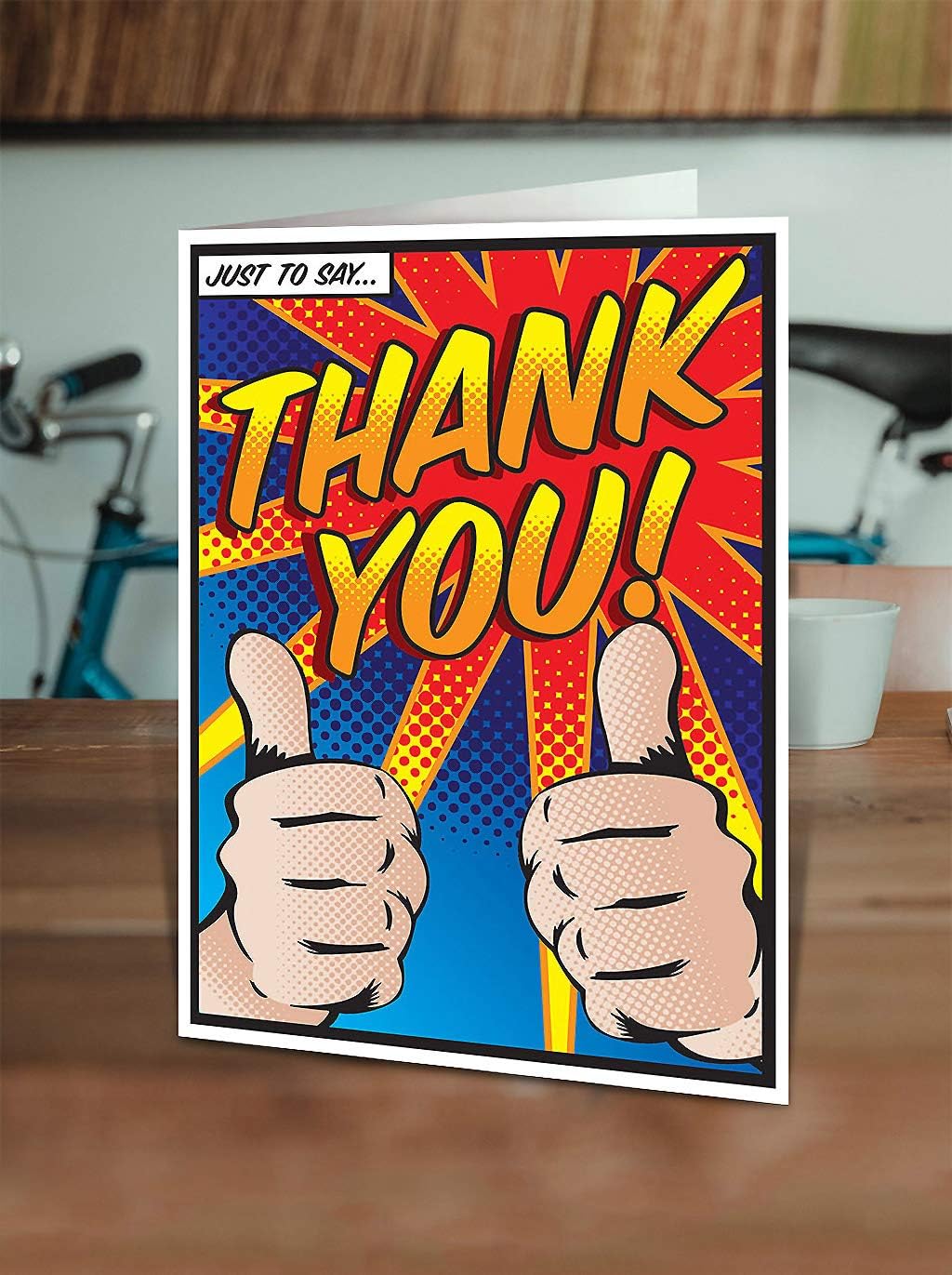 Brainbox Candy, Pop Art Thank You Card, 'Thumbs Up Thank You' - Image 3
