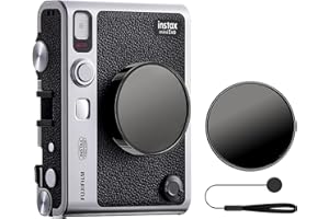 MUZIRI KINOKOO Lens Cap for Fuji Instax Mini EVO Instant Camera, Premium Plastic Mini EVO Lens Cover in Flocking Internal wit