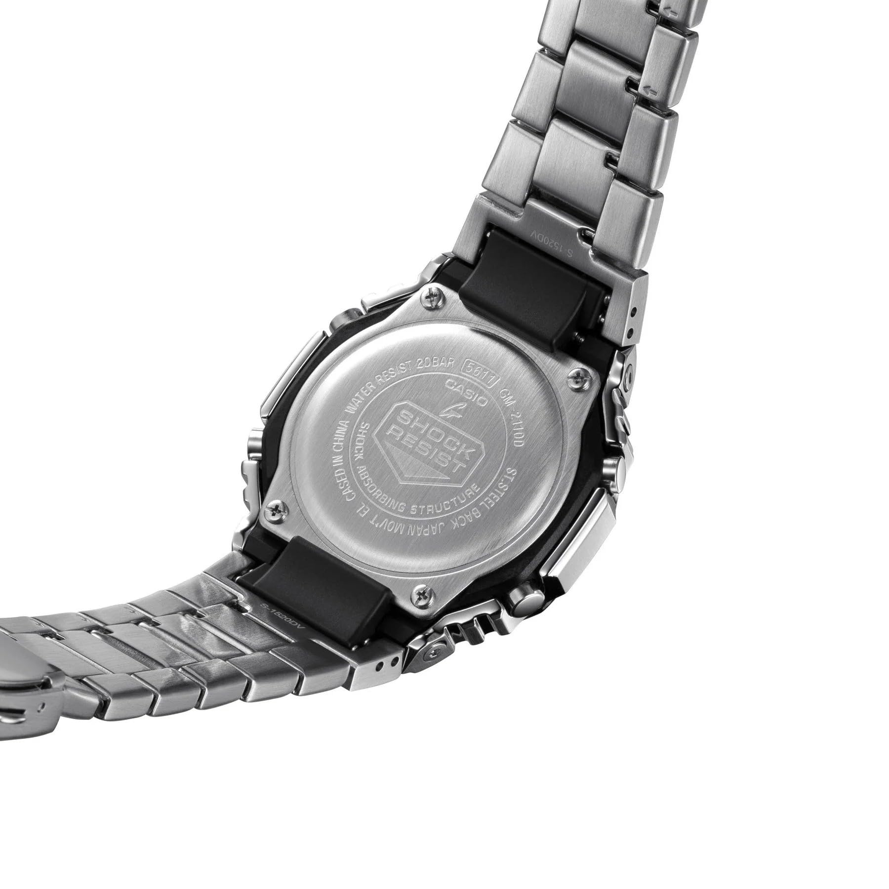 Casio GM-2110D-2AER Uhr Digitales Quarzuhrwerk Stahl Unisex