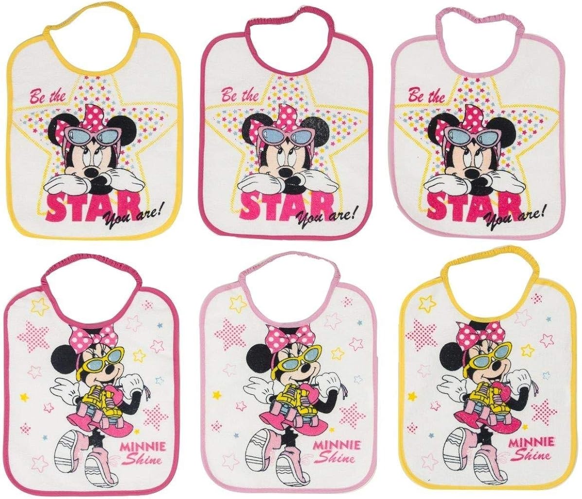 Changer Mode De Paiement Disney Plus Lot de 6 bavoirs longs Disney motifs assortis (Minnie): Amazon.fr