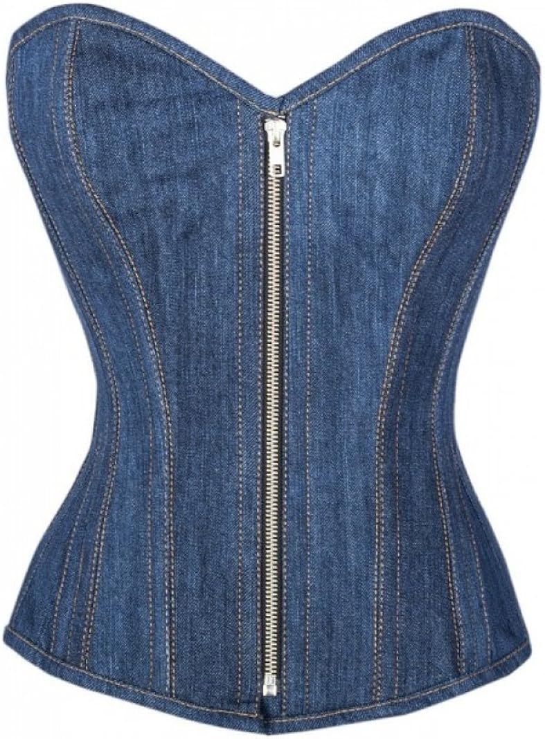 denim bustier top plus size