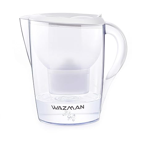 Wazman 10 Cup Water Filter Pitcher 35l Bpa Free Water Pitcher With A Filter 5 Step Filtration System Filter Jug White