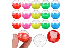 JECOMPRIS 100pcs Colorful Vending Machine Capsule: 1. 1inch/28mm Machine Fillable Balls Prize Pod for Party