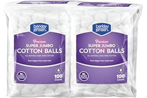 Berkley Jensen Super Jumbo Cotton Balls, 4 pk./100 ct.