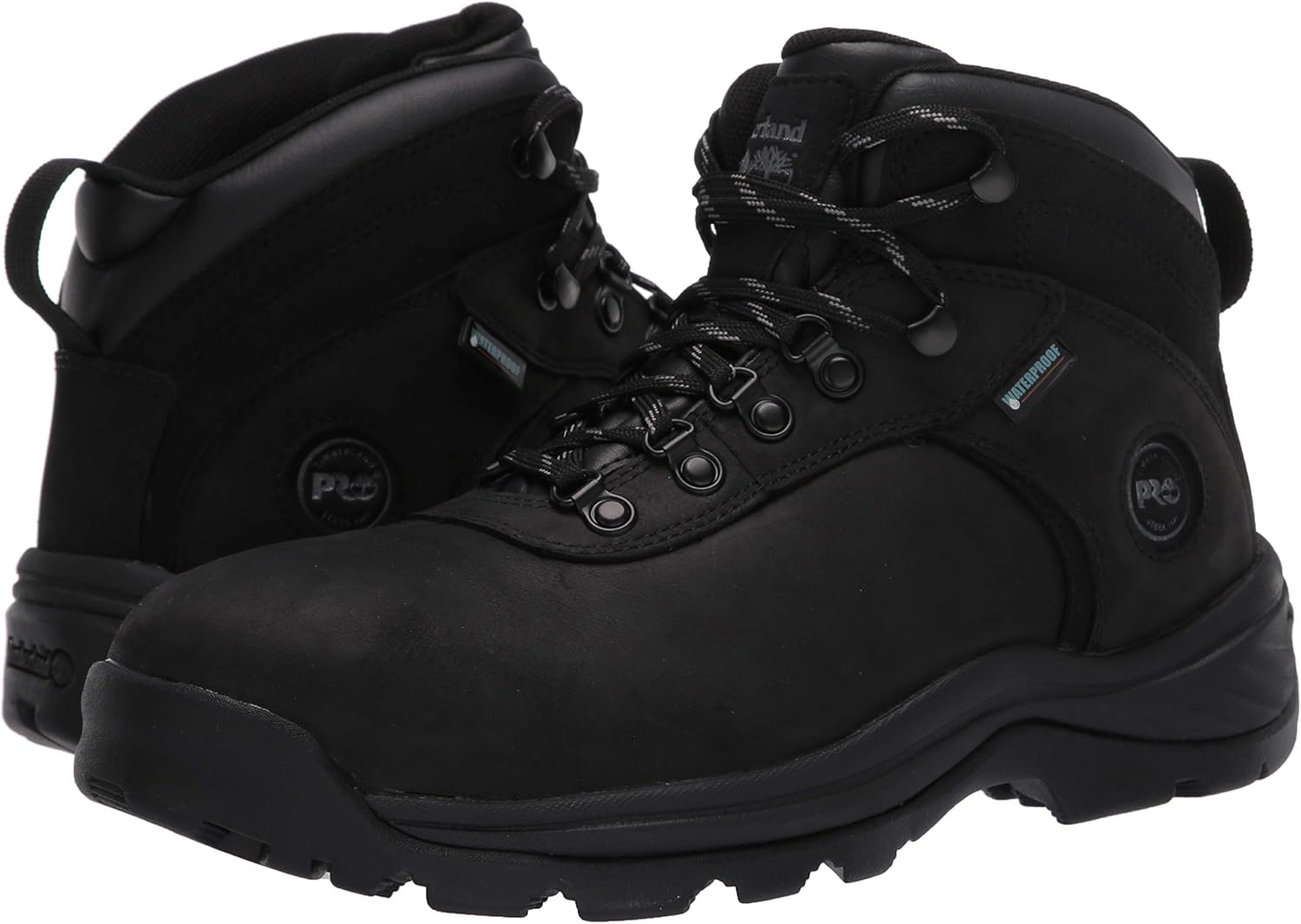 timberland pro men's flume mid steel toe waterproof industrial boot