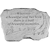 Kay Berry 63220 Wherever A Beautiful Soul&hellip; Memorial Garden Stone, Multicolor