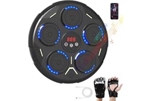 BEWOLK Music Boxing Machine, Smart Bluetooth Boxing Equipment, 9 Modes & 9 Speeds, Boxing Punching Bag with Gloves