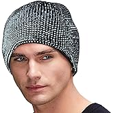 Oeyliz Reflective Beanie Winter Hat Men Women Reflective Hat Night Running Walking Winter Knit Black Beanie Hats
