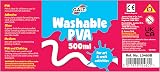 Galt Washable PVA Glue 500ml Clear for Crafting Slime Kids 3+ view 4